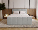 Boxspringbett Celeste Samt mat Stauraum