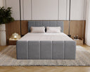Boxspringbett Celeste Samt mat Stauraum