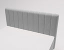 Lit boxspring Lumière en Velours avec espace de rangement