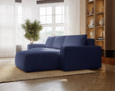 Designer corner sofa Celina velvet with sleeping function and storage space