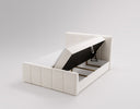 Boxspringbett Celeste Samt mat Stauraum