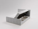 Boxspringbett Celeste Samt mat Stauraum