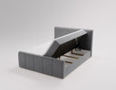 Boxspringbett Celeste Samt mat Stauraum