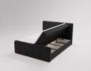 Boxspringbett Celeste Samt mat Stauraum