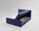 Boxspringbett Celeste Samt mat Stauraum
