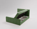 Boxspringbett Celeste Samt mat Stauraum