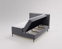 Lit boxspring Lumière en Velours avec espace de rangement