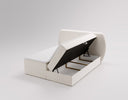 Pure Boxspring Bed in Velvet with Storage