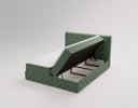 Lit boxspring Eden en Velours avec espace de rangement