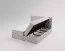 Lit boxspring Eden en Velours avec espace de rangement