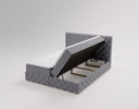 Lit boxspring Eden en Velours avec espace de rangement