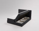Lit boxspring Eden en Velours avec espace de rangement