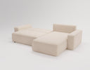 Designer corner sofa Celina velvet with sleeping function and storage space
