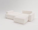 Designer corner sofa Celina velvet with sleeping function and storage space