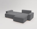 Designer corner sofa Celina velvet with sleeping function and storage space