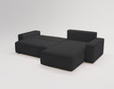 Designer corner sofa Celina velvet with sleeping function and storage space