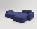 Designer corner sofa Celina velvet with sleeping function and storage space