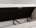 Boxspringbett Celeste Samt mat Stauraum
