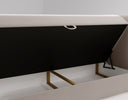 Boxspringbett Celeste Samt mat Stauraum