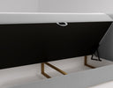 Boxspringbett Celeste Samt mat Stauraum