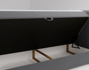 Boxspringbett Celeste Samt mat Stauraum