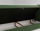 Boxspringbett Celeste Samt mat Stauraum