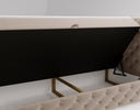 Lit boxspring Eden en Velours avec espace de rangement