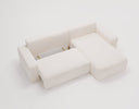Designer corner sofa Celina velvet with sleeping function and storage space