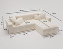 Designer corner sofa Loft in velvet
