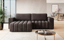 Canapé d’angle design Tirina avec fonction couchage