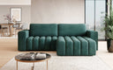 Canapé d’angle design Tirina avec fonction couchage
