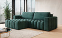 Canapé d’angle design Tirina avec fonction couchage