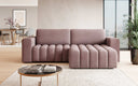 Canapé d’angle design Tirina avec fonction couchage