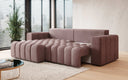 Canapé d’angle design Tirina avec fonction couchage