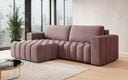 Canapé d’angle design Tirina avec fonction couchage