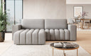 Canapé d’angle design Tirina avec fonction couchage