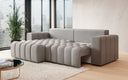 Canapé d’angle design Tirina avec fonction couchage