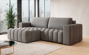 Canapé d’angle design Tirina avec fonction couchage