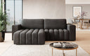 Canapé d’angle design Tirina avec fonction couchage