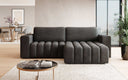 Canapé d’angle design Tirina avec fonction couchage