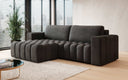 Canapé d’angle design Tirina avec fonction couchage