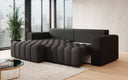 Canapé d’angle design Tirina avec fonction couchage