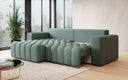 Canapé d’angle design Tirina avec fonction couchage