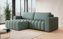 Canapé d’angle design Tirina avec fonction couchage