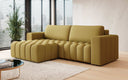Canapé d’angle design Tirina avec fonction couchage