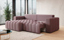 Canapé d’angle design Tirina avec fonction couchage