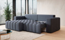 Canapé d’angle design Tirina avec fonction couchage