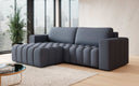Canapé d’angle design Tirina avec fonction couchage