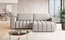 Canapé d’angle design Tirina avec fonction couchage