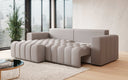Canapé d’angle design Tirina avec fonction couchage